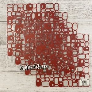 12x12 Scrapbook Paper Red White Vintage Retro Geometric Lace Sheets 10